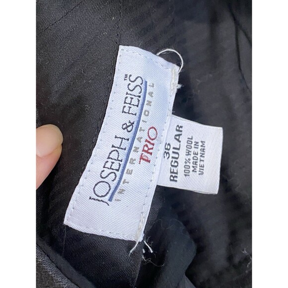 Joseph & Feiss Trio Two Piece Suit Jacket (42R) & Pants (36R) Set 100% Wool - Picture 10 of 13